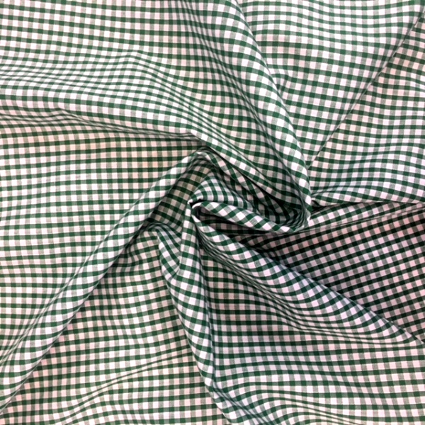 1/8'' Polycotton Gingham EMERALD GREEN